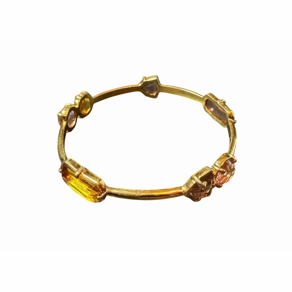 Kate Spade New York Bangle Bracelet Gold Tone Multicolor Crystal - Picture 1 of 4